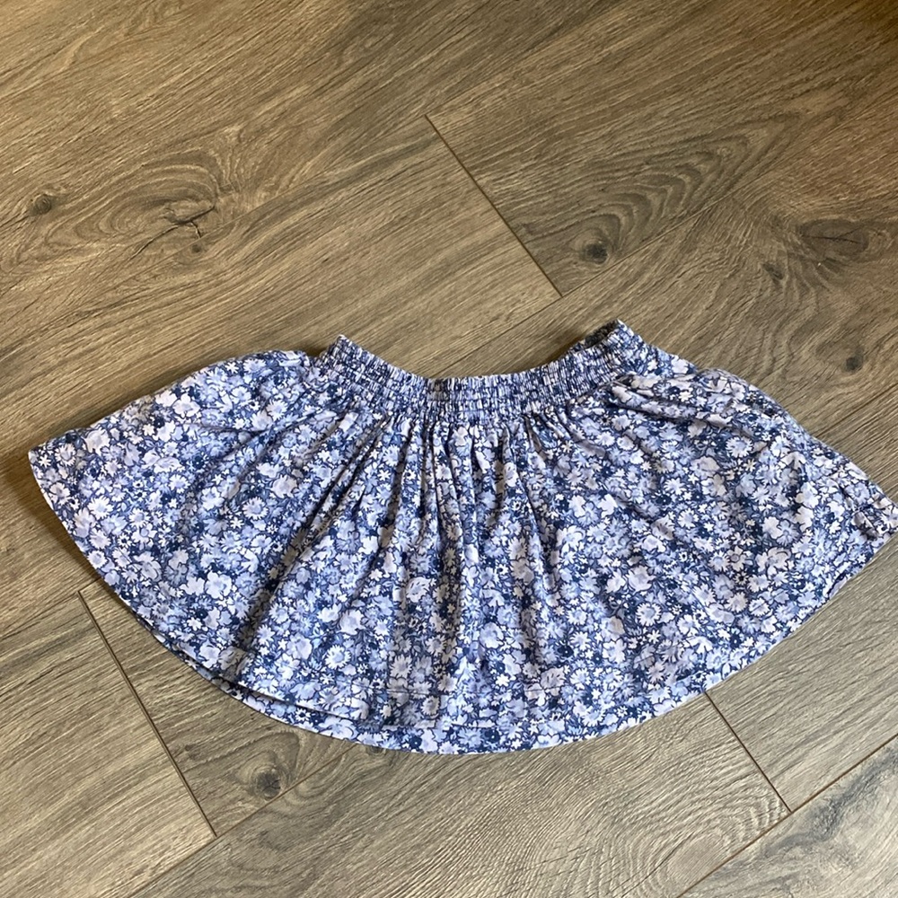 Baby Gap Blue Floral Skirt 12-18M